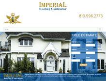 Tablet Screenshot of imperialroofingcontractor.com